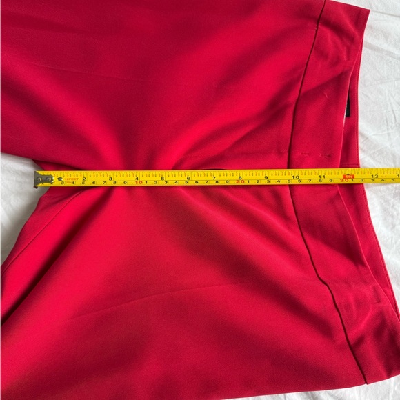 Escada red pants designer brand luxury clothes business clothes - Picture 11 of 11